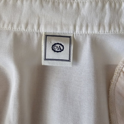 C&A stutterma hvít skyrta