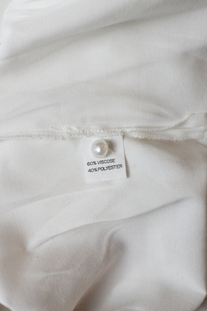 Viani vintage hvít blússa - XL