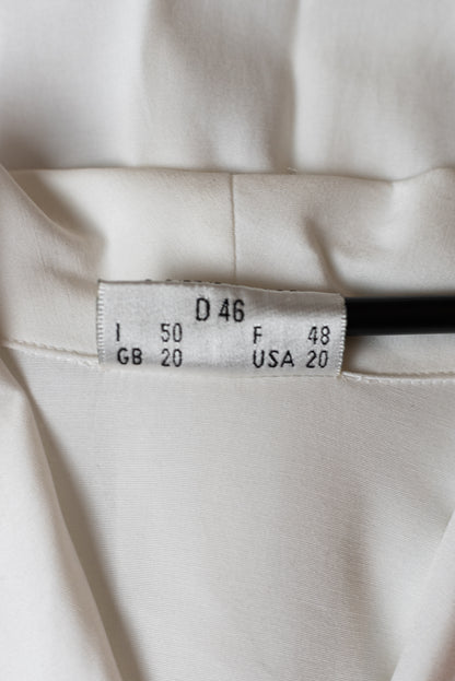 Viani vintage hvít blússa - XL