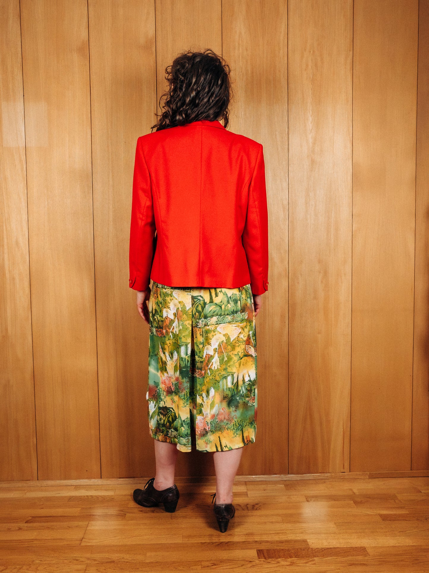 Karner vintage ullarblazer - Large