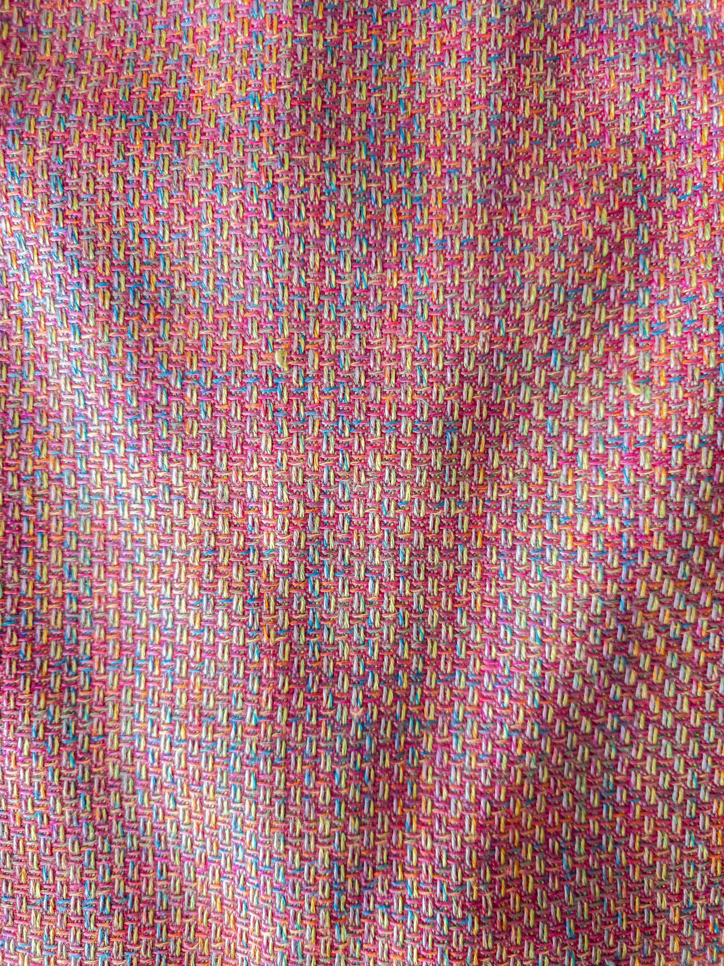 Vintage Rodier Paris bleik rainbow tweed dragt - M/L