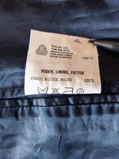 Vintage Oscar Jacobson tvíhnepptur ullarblazer - M