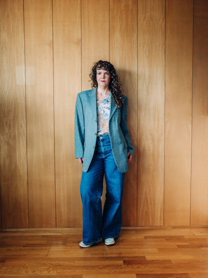 Vintage ullarblazer frá Mario Barutti - XL