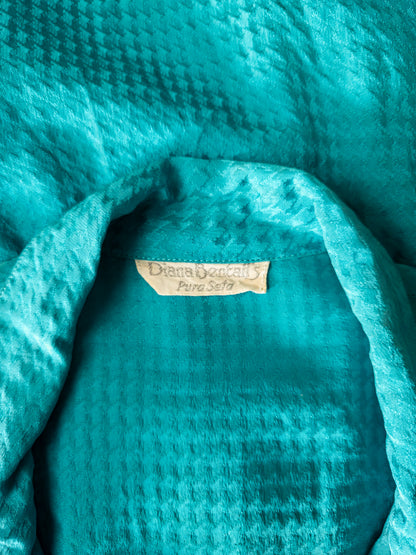 Vintage Diana Bental silkikjóll - Medium