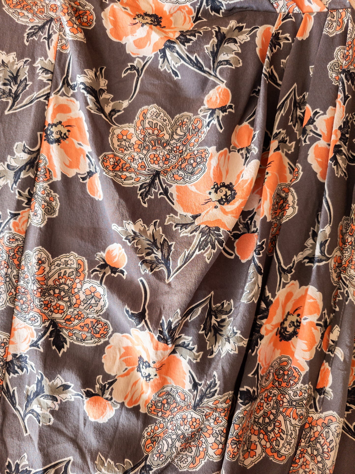 Vintage Marina Rinaldi silkikjóll - Medium