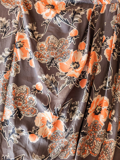 Vintage Marina Rinaldi silkikjóll - Medium