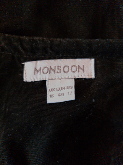 Monsoon bóhemískur flauelsjakki - M/L