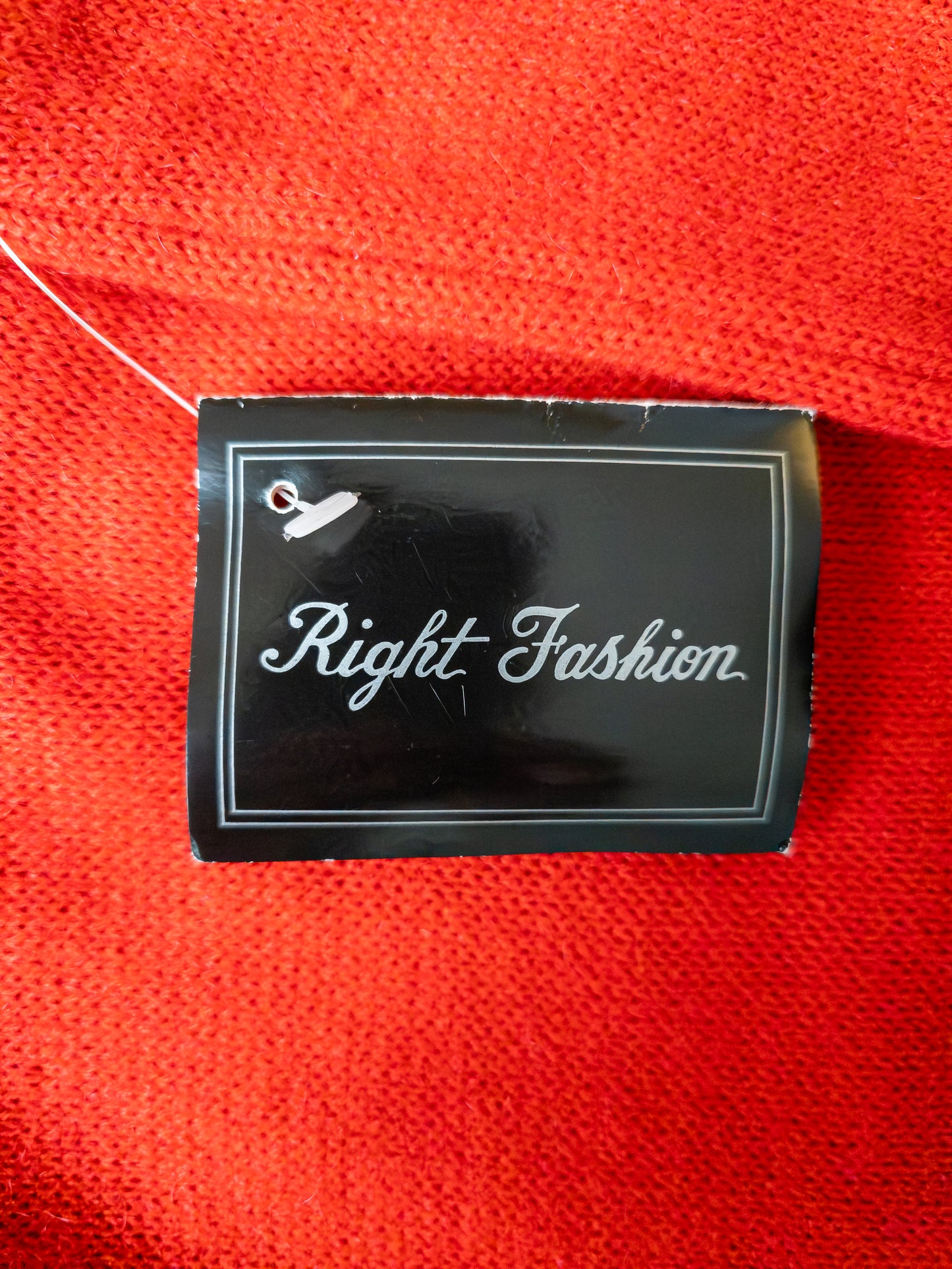 Vintage 80s Right fashion prjónakjóll (NOS) - S/M