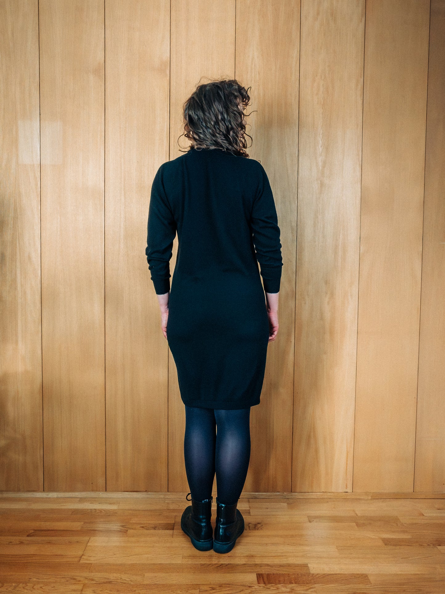 Vintage Malouf Maglia ullar prjónakjóll - Medium