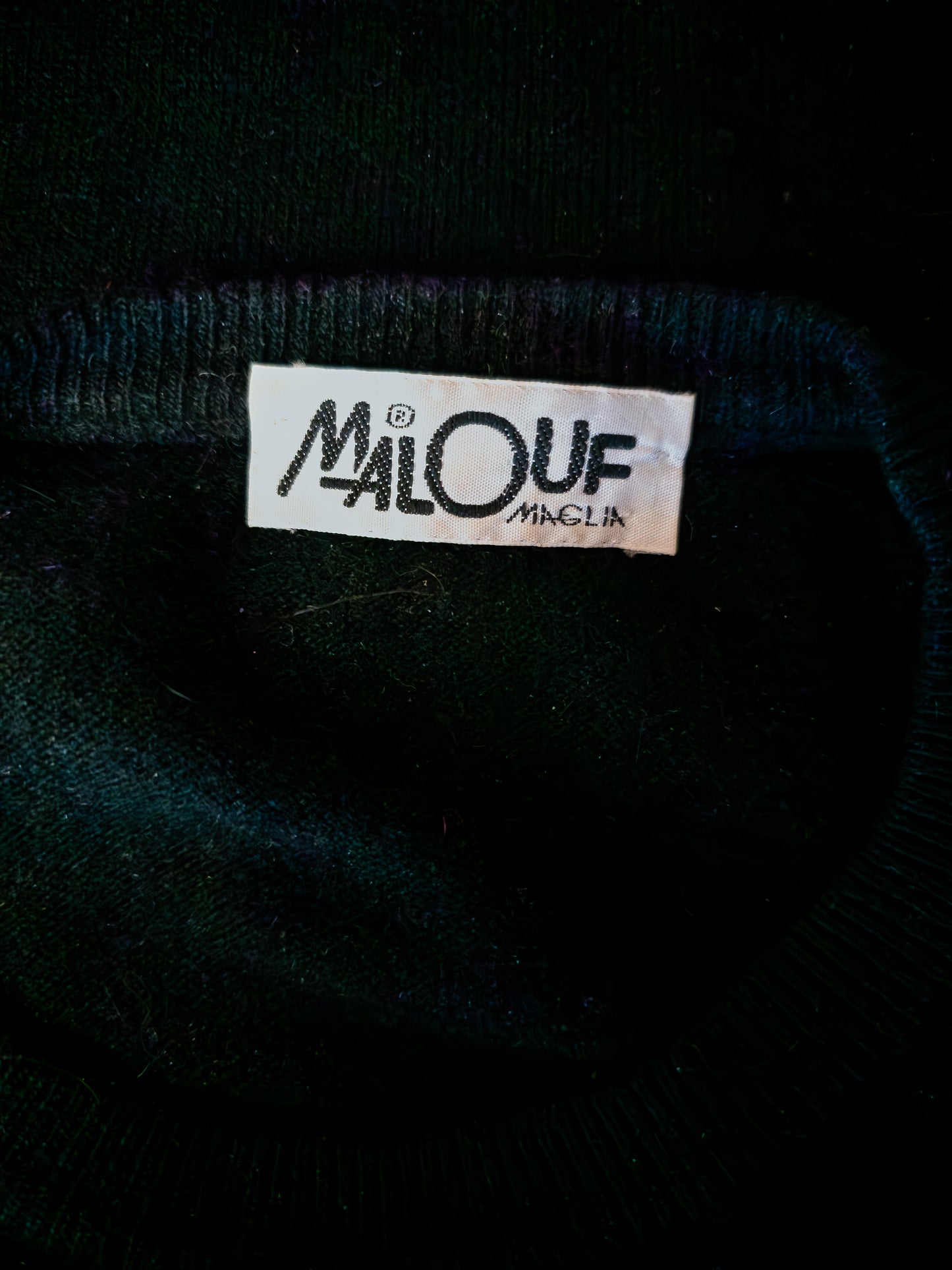 Vintage Malouf Maglia ullar prjónakjóll - Medium