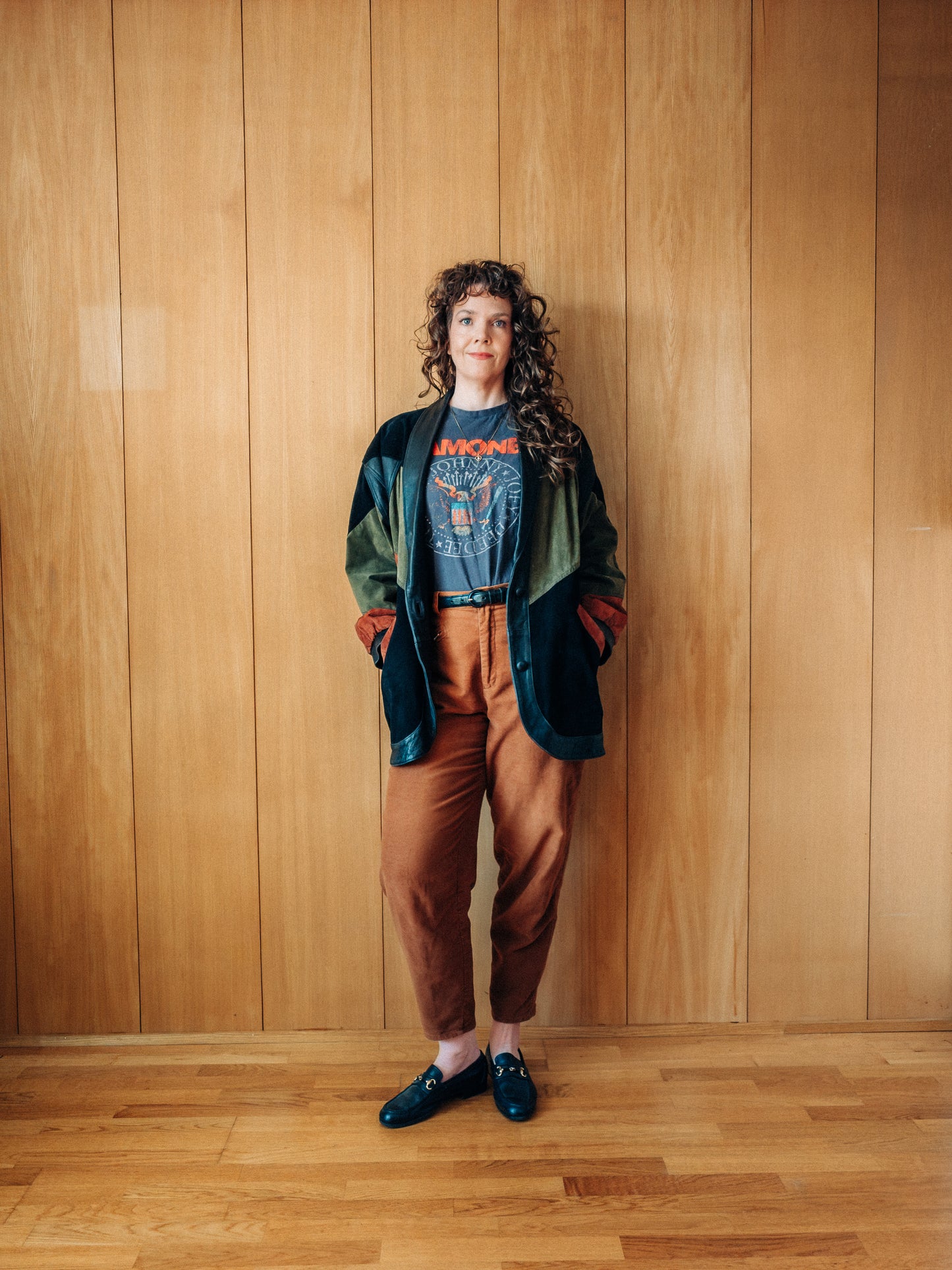 Vintage patchwork suede jacket - Meyland
