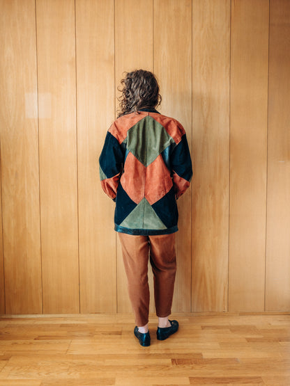 Vintage patchwork suede jacket - Meyland
