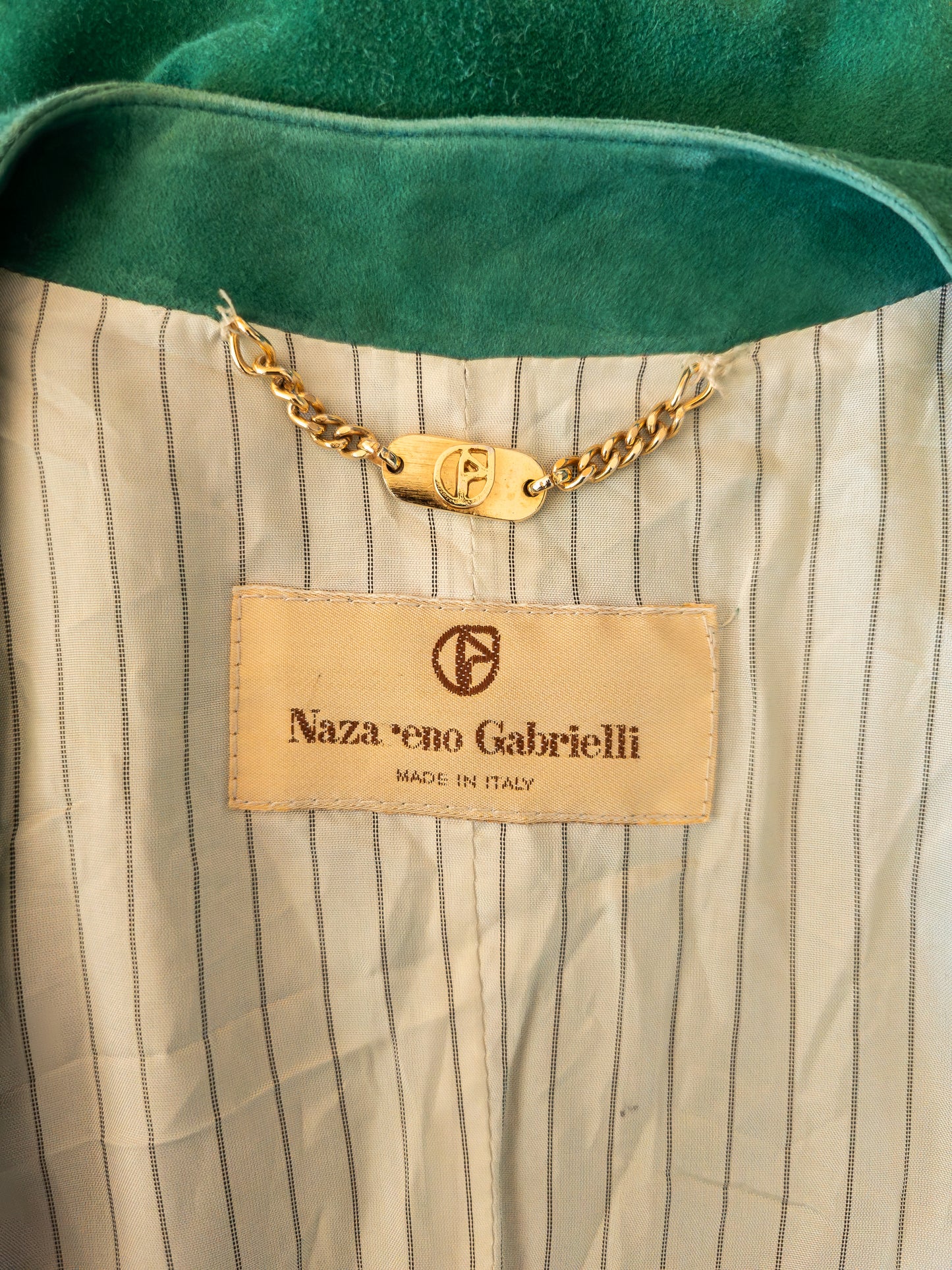 Vintage Nazareno Gabrielli rúskinnsjakki - M/L
