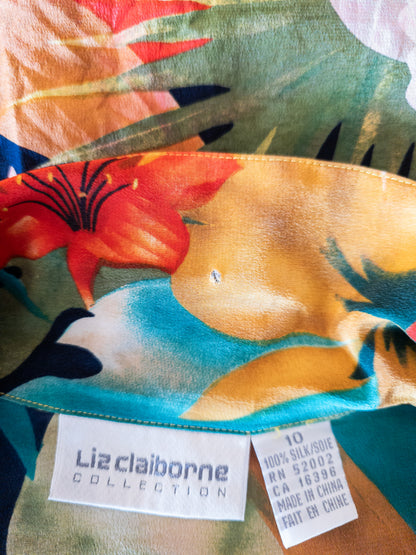 Vintage Liz Clayborne silkiskyrta - Medium