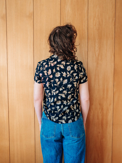 Vintage Jones New York silkiskyrta - S/M