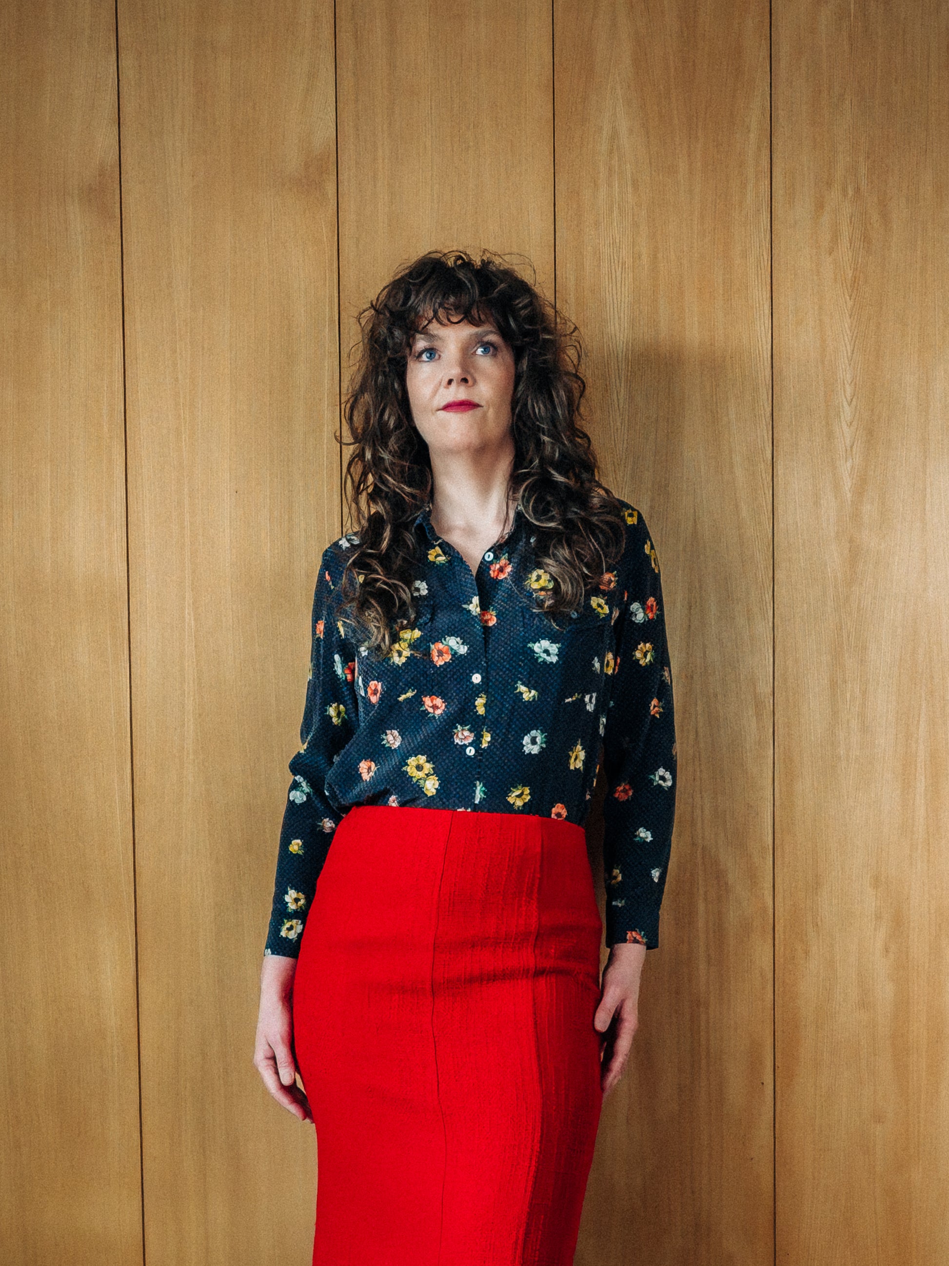 Svört doppótt The Kooples silkiskyrta með blómamunstri - Meyland