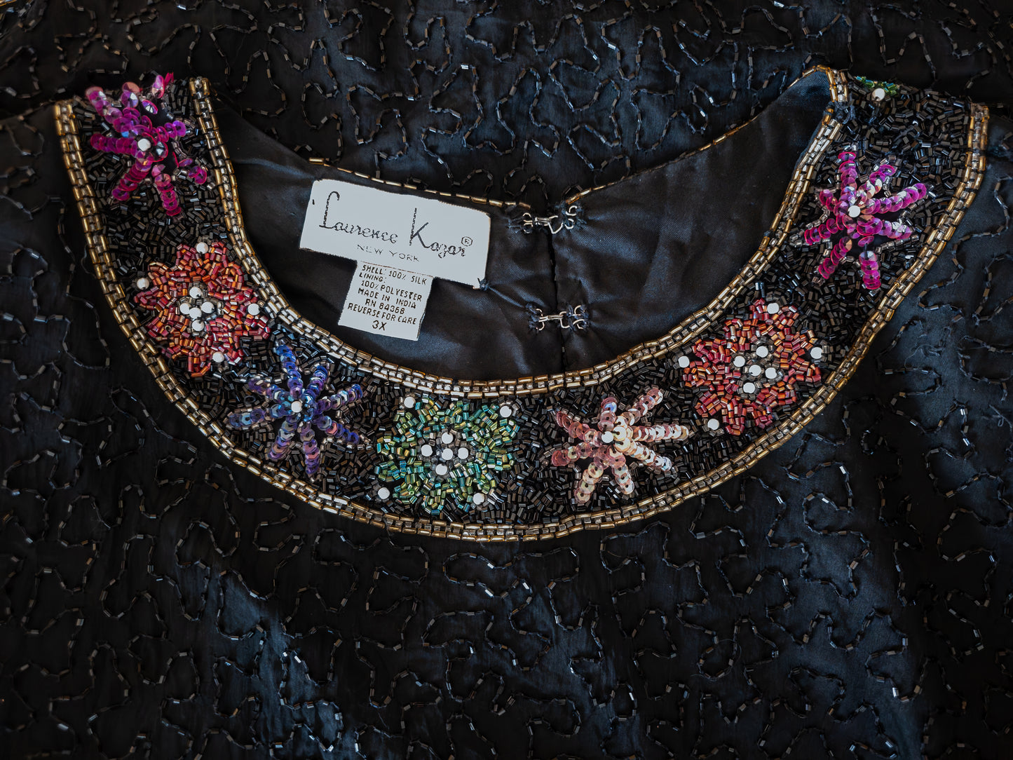 Vintage Laurence Kazar silki toppur - XXL