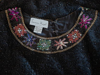 Vintage Laurence Kazar silki toppur - XXL