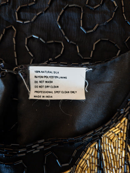 Vintage Evening Entry silki toppur - M/L