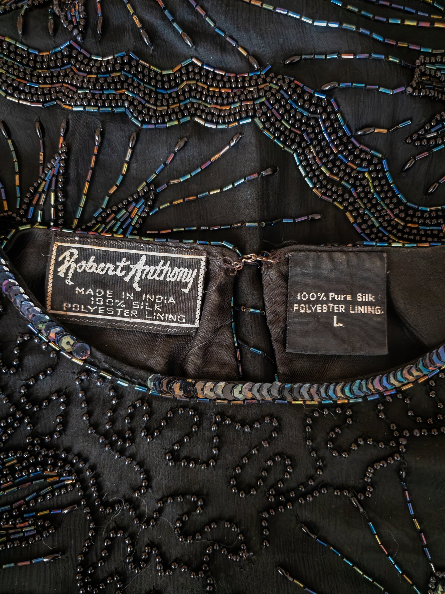 Vintage Robert Anthony silki toppur - M/L