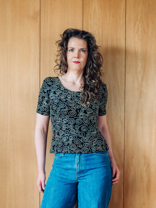 Vintage Shelana London glimmertoppur - M/L