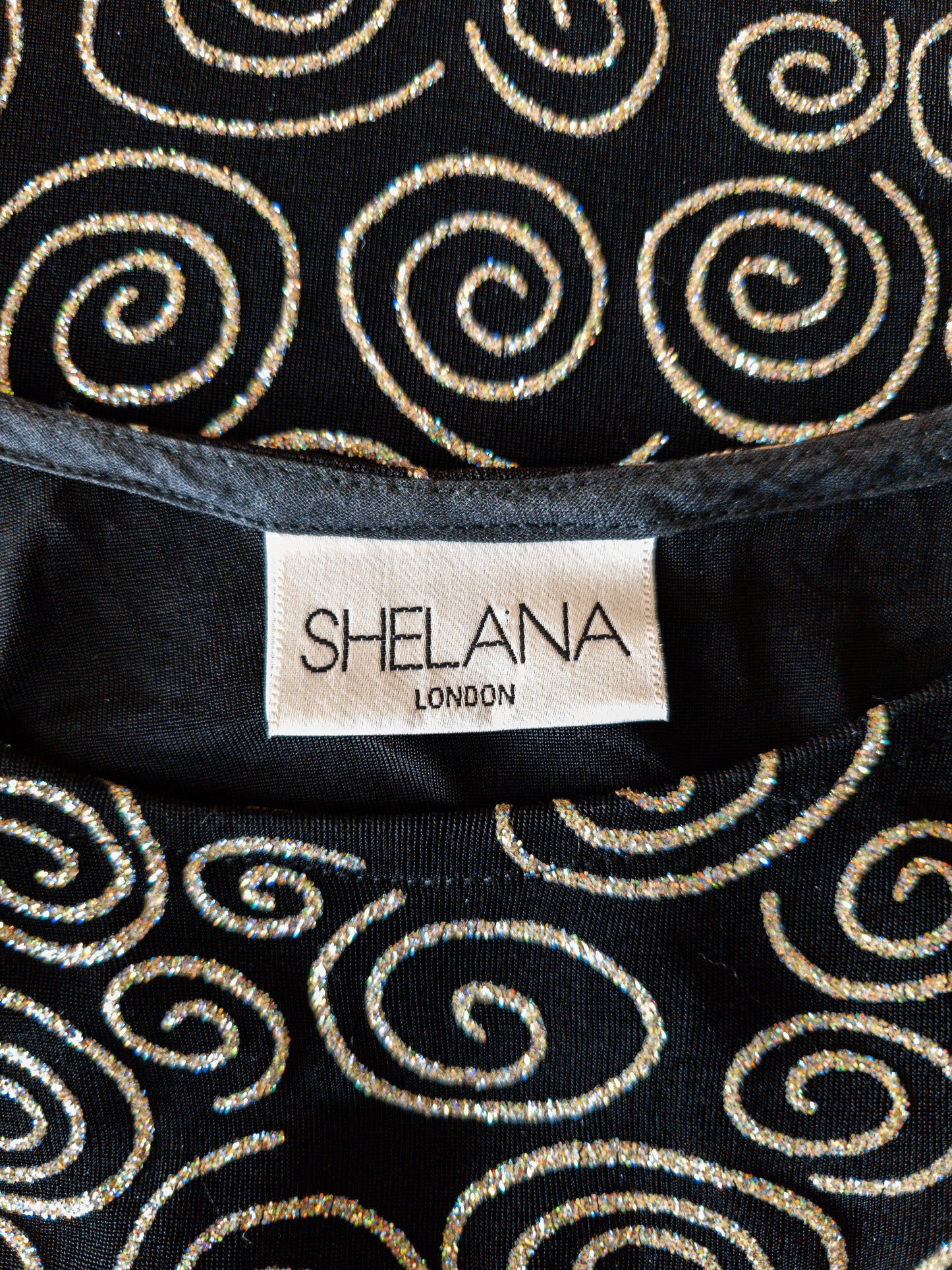 Vintage Shelana London glimmertoppur - M/L