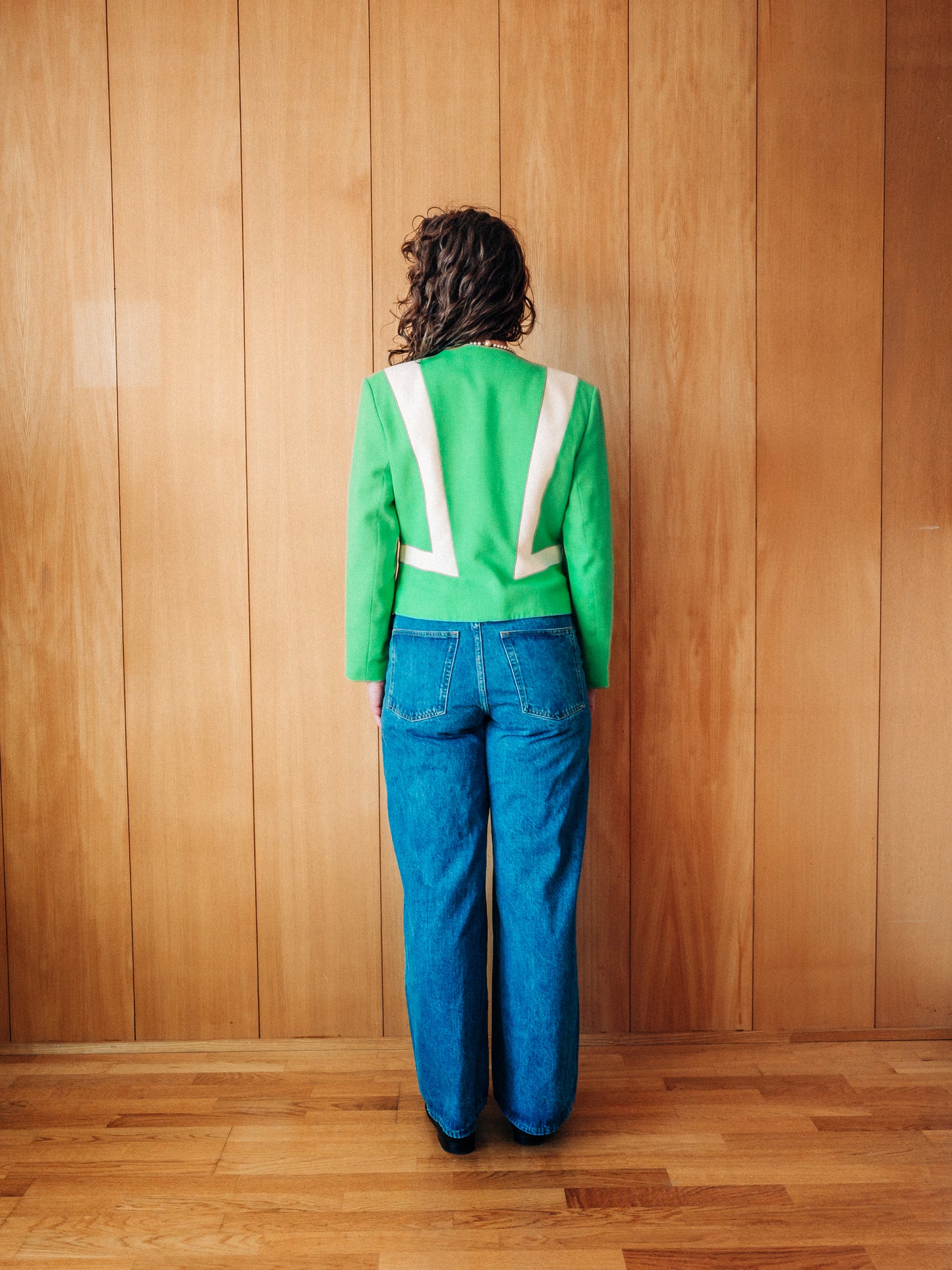 Vintage Jacques Vert ullarblazer - M/L