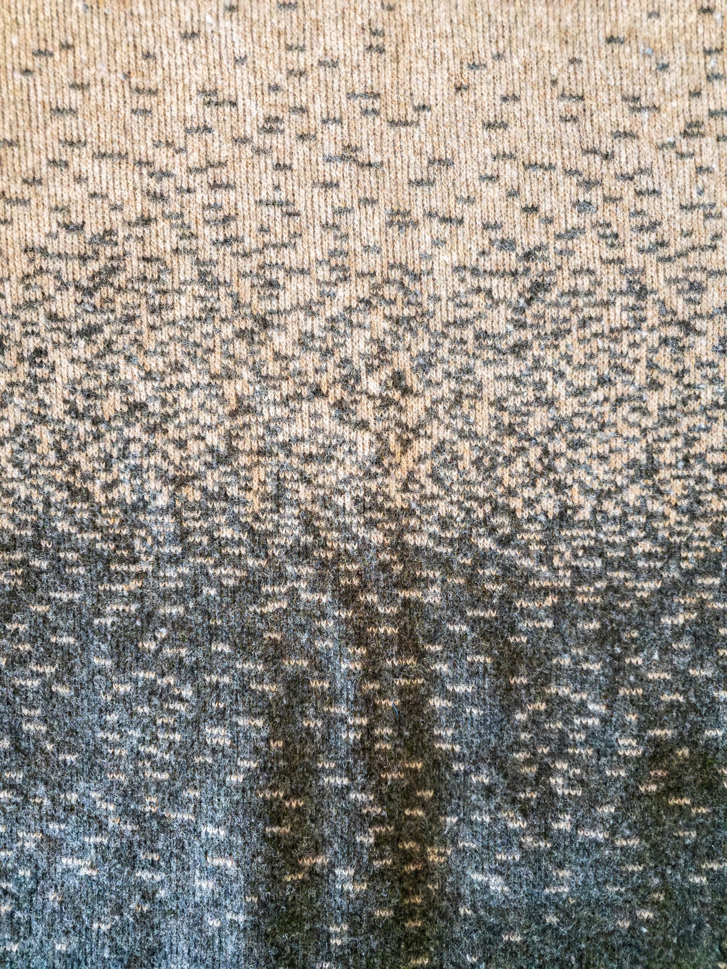 Vintage ombre ullarkjóll - Medium